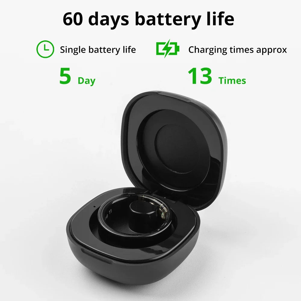 2024 COLMI R09 Smart Ring with Charging Case, Health & Sleep Monitor