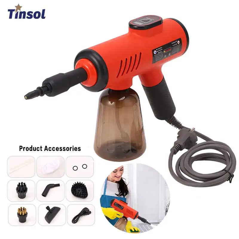 High-Pressure Handheld Steam Cleaner - 1200W for Household & Kitchen