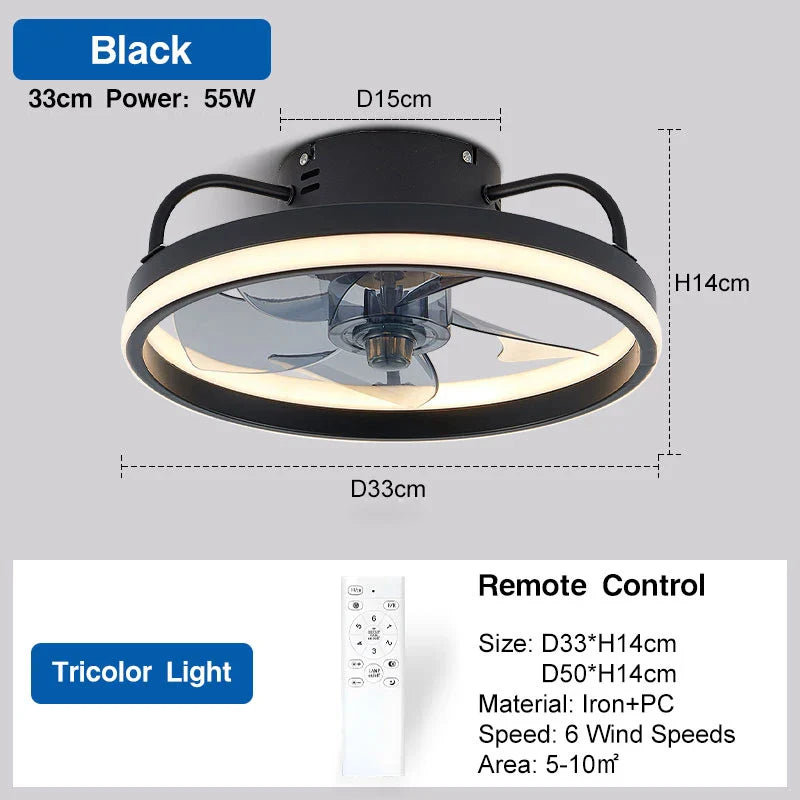 Smart LED Ceiling Fan with Remote
