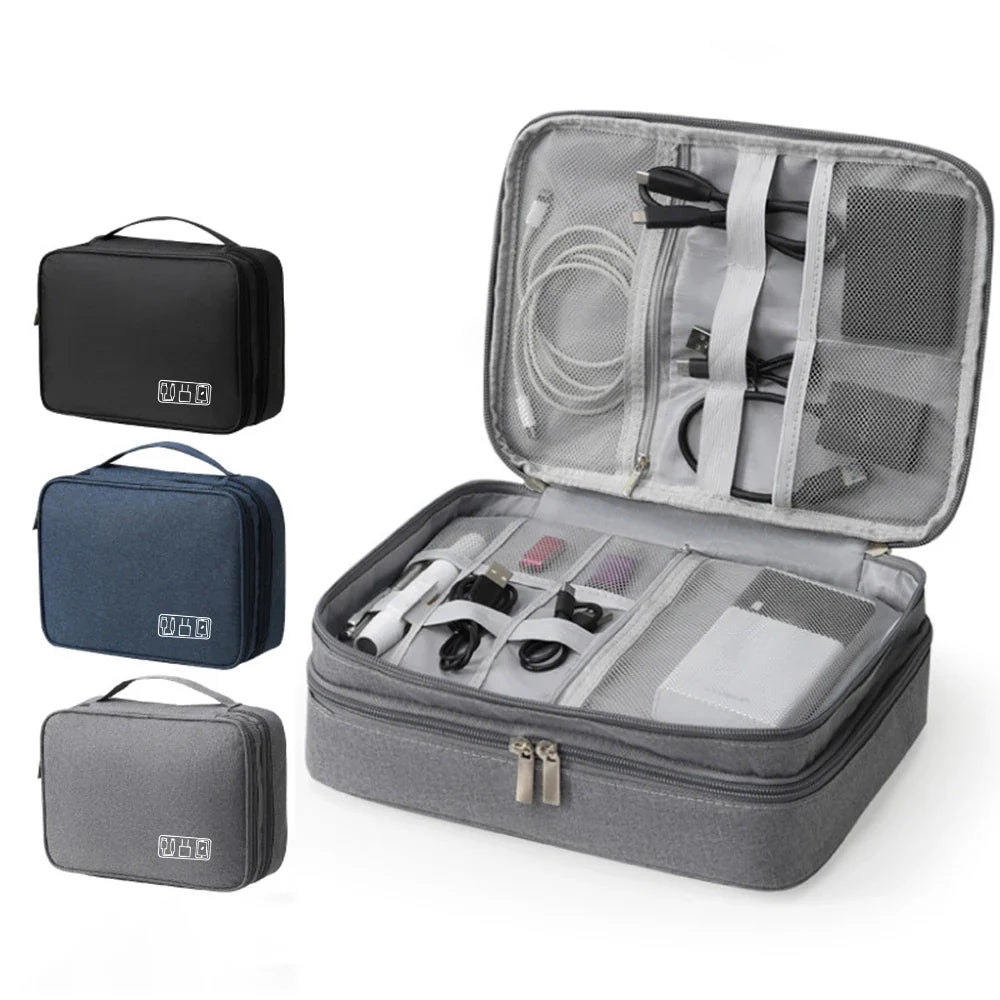 Multifunctional Digital Accessory Storage Bag for Electronics