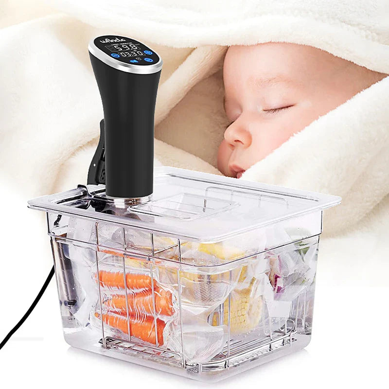 Wancle 1100W Sous Vide Cooker - Precision Immersion Circulator with IPX7 Waterproof LCD Display