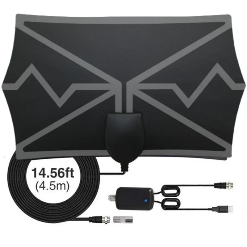 4K 25dB Smart TV Antenna for Motorhomes & Camping, DVB-T2 1080P Aerial with Amplifier