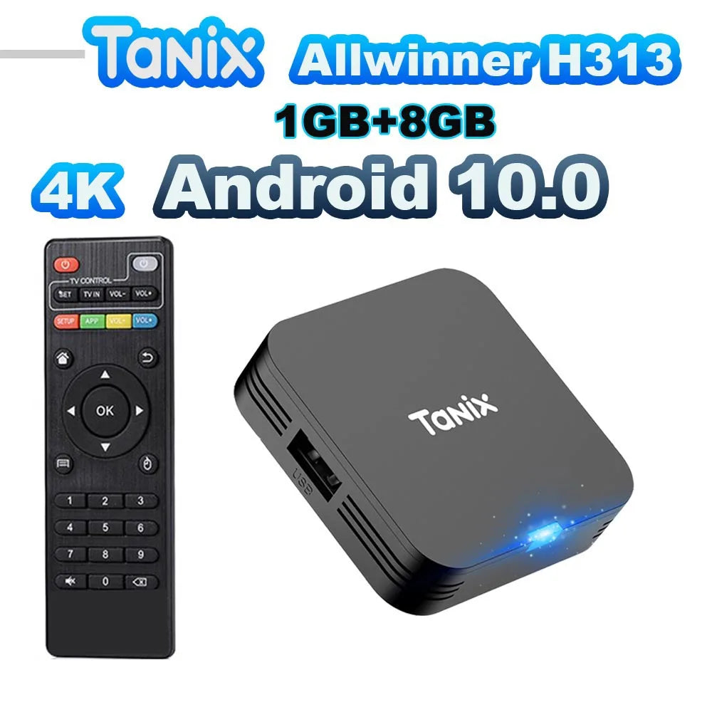 Tanix TX1 Android 10 TV Box | 4K Media Player with 2.4G WiFi & 16GB Storage