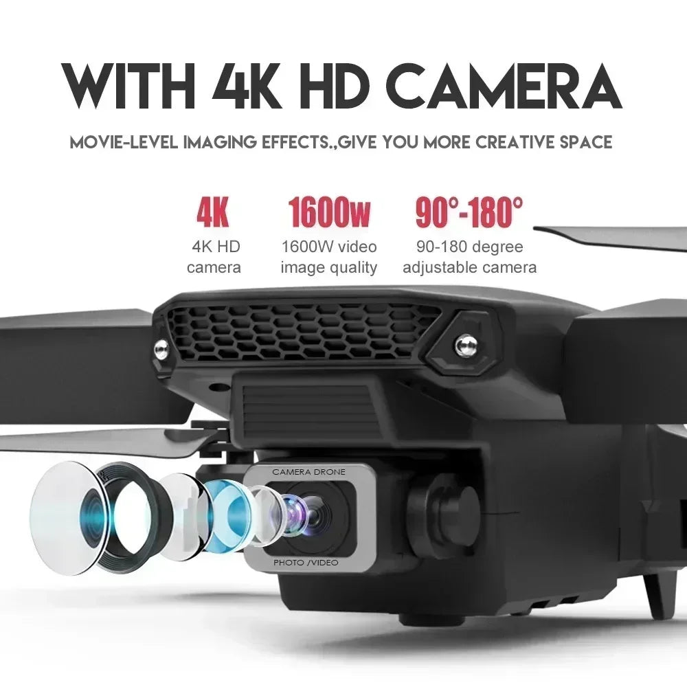 E88 Pro 4K Drone with Wide Angle Camera, Foldable Design, WiFi FPV