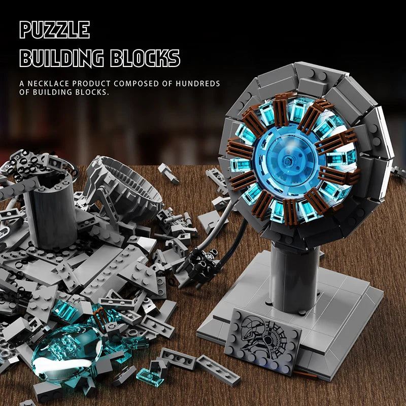 Build Your Own Iron Robot Mecha Man - Nuclear Reactor Light-Up Building Blocks | Perfect Gifts for Kids
