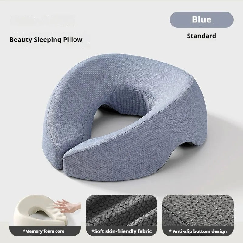 Ergonomic Face Down Pillow with Breathable Memory Foam for Salon & Home