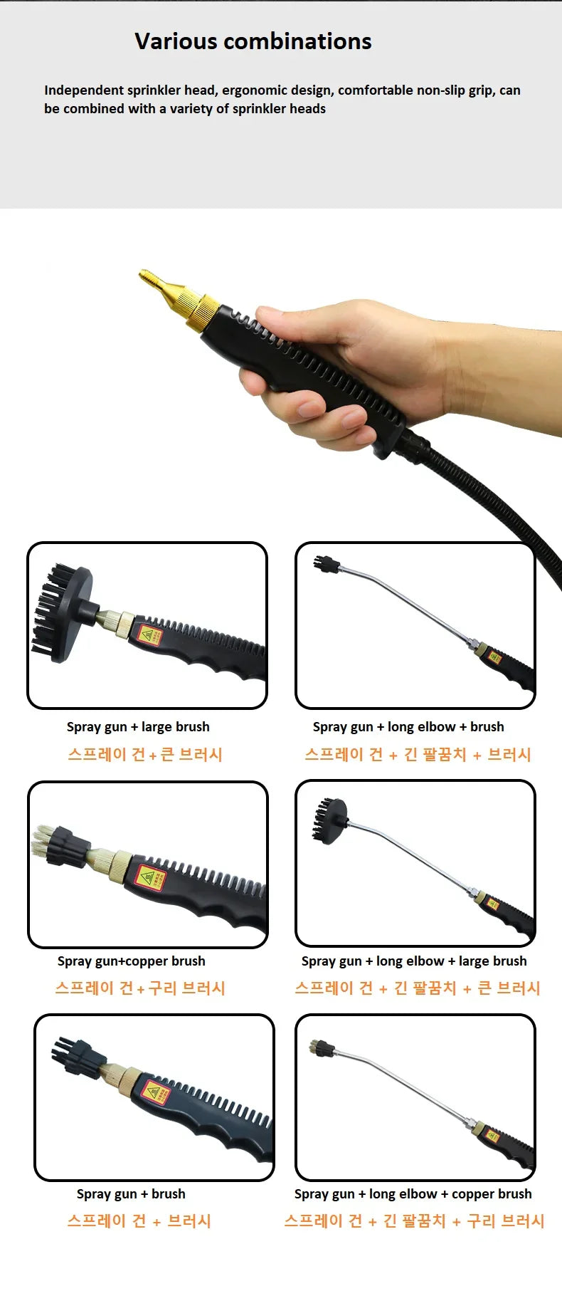 2500W High Pressure Steam Cleaner for Home & Auto - 220V/110V