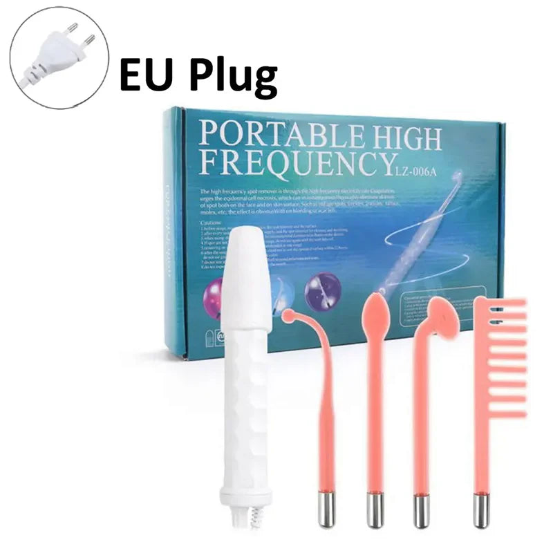 4 In 1 Electric Facial Wand for Acne & Skin Tightening - High Frequency Therapy