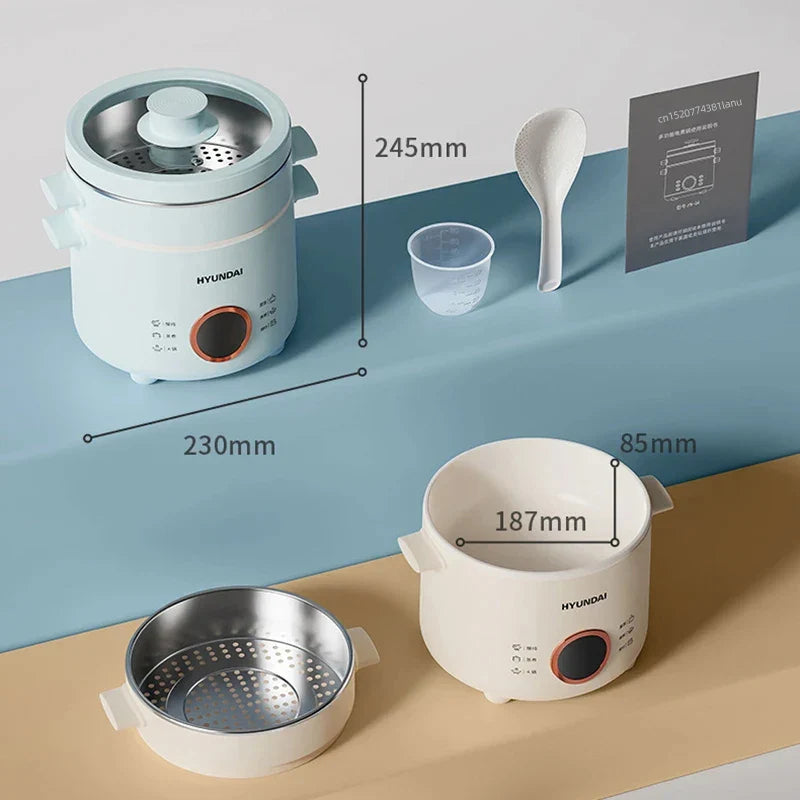 2L Electric Rice Cooker - Multicooker & Food Steamer, 220V