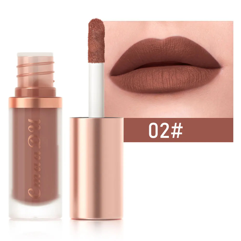 12 Color Long Lasting Velvet Matte Lip Gloss | Waterproof & Nonstick