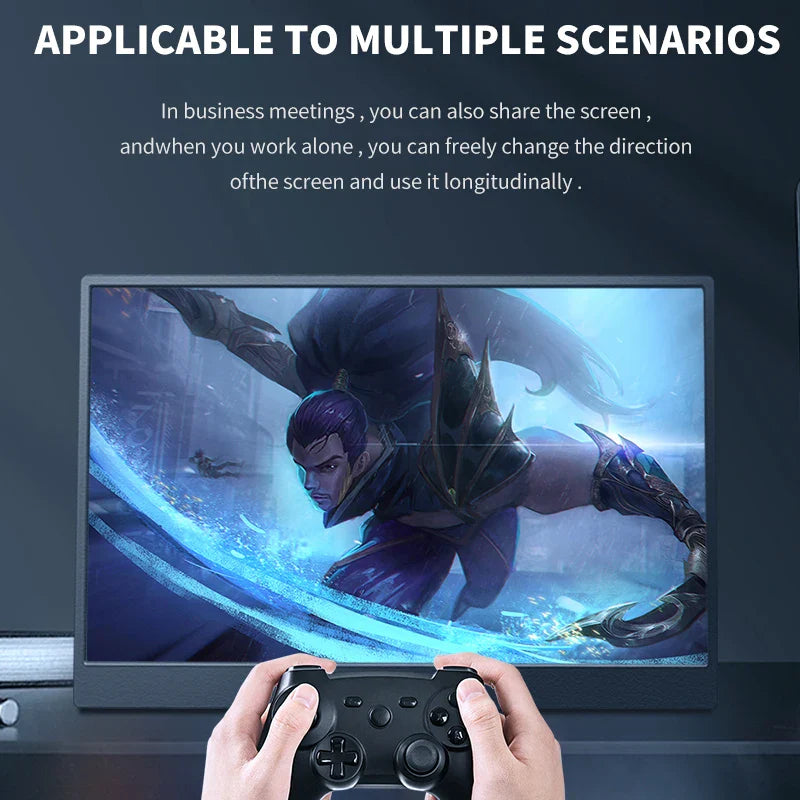 14.1 Inch Touch Screen Portable Gaming Monitor 100% sRGB, 400cd/m², HDR10