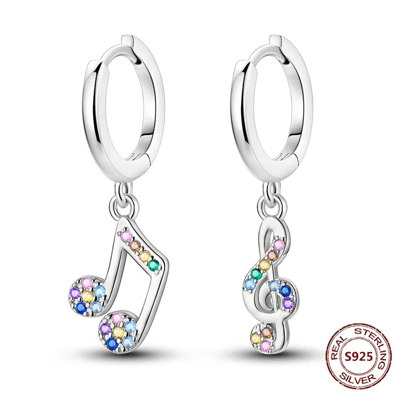 Elegant 925 Sterling Silver Dog Earrings with Zircon and Animal Designs for Women