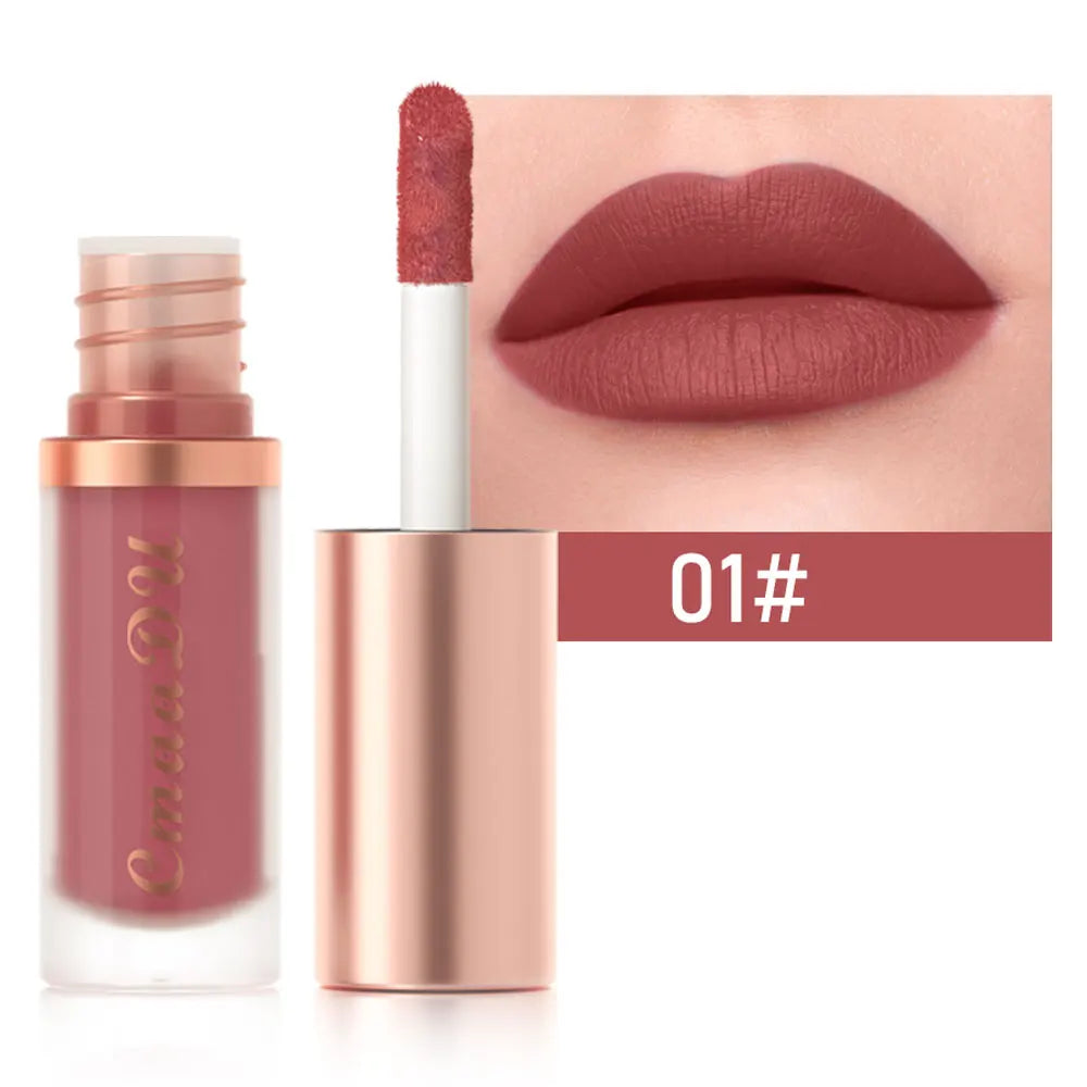 12 Color Long Lasting Velvet Matte Lip Gloss | Waterproof & Nonstick
