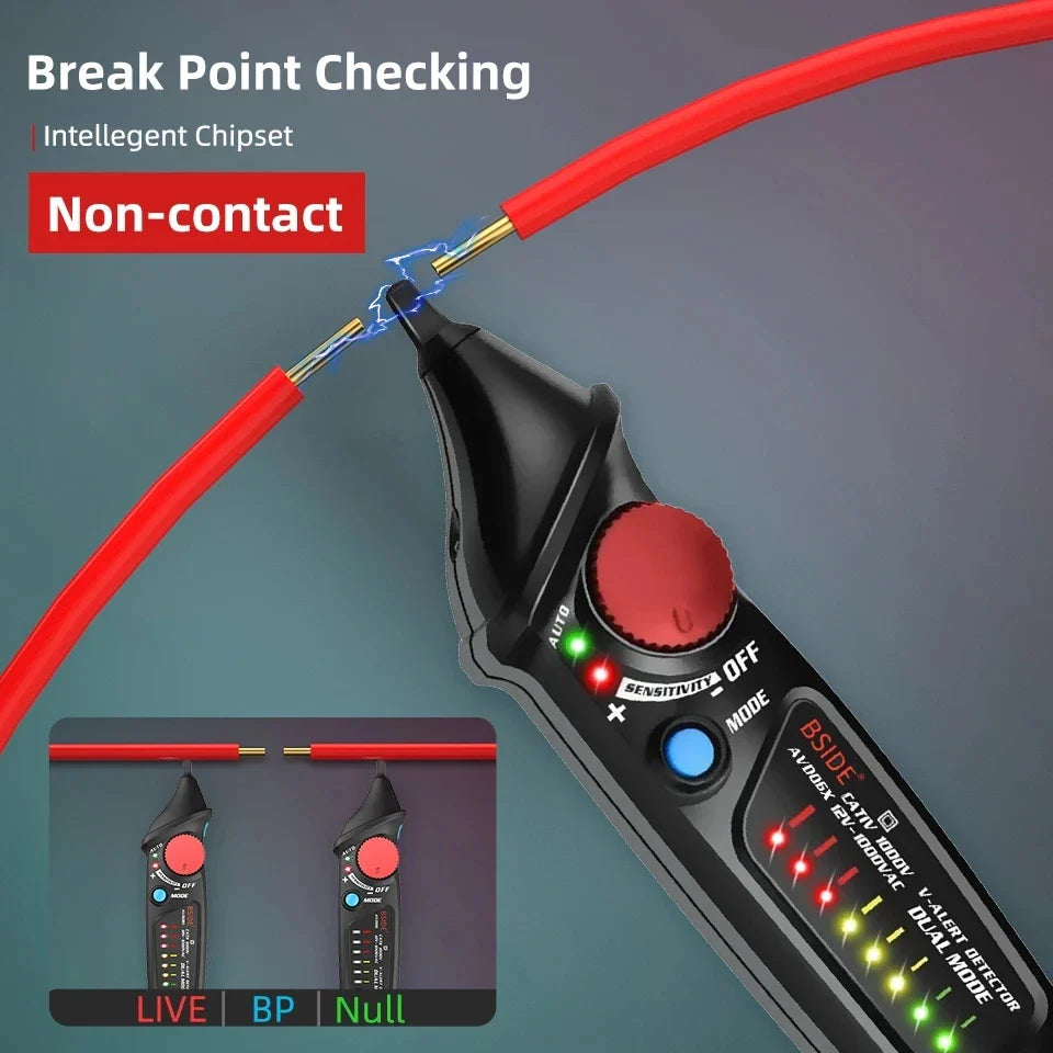 Non-Contact Voltage Detector - BSIDE AVD06 Smart Tester with Adjustable Sensitivity