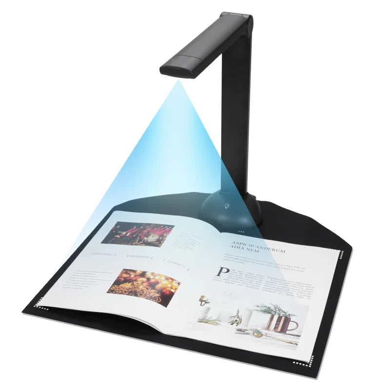 HD Document Camera Book Scanner A3 A4 with LED Light & Multi-Language OCR