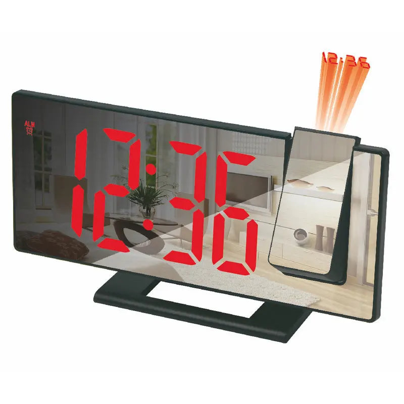 LED Projection Alarm Clock with USB