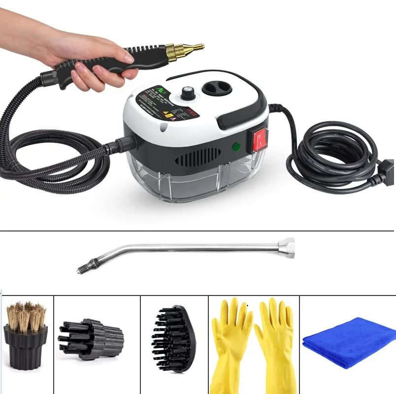 2500W High Pressure Steam Cleaner for Home & Auto - 220V/110V
