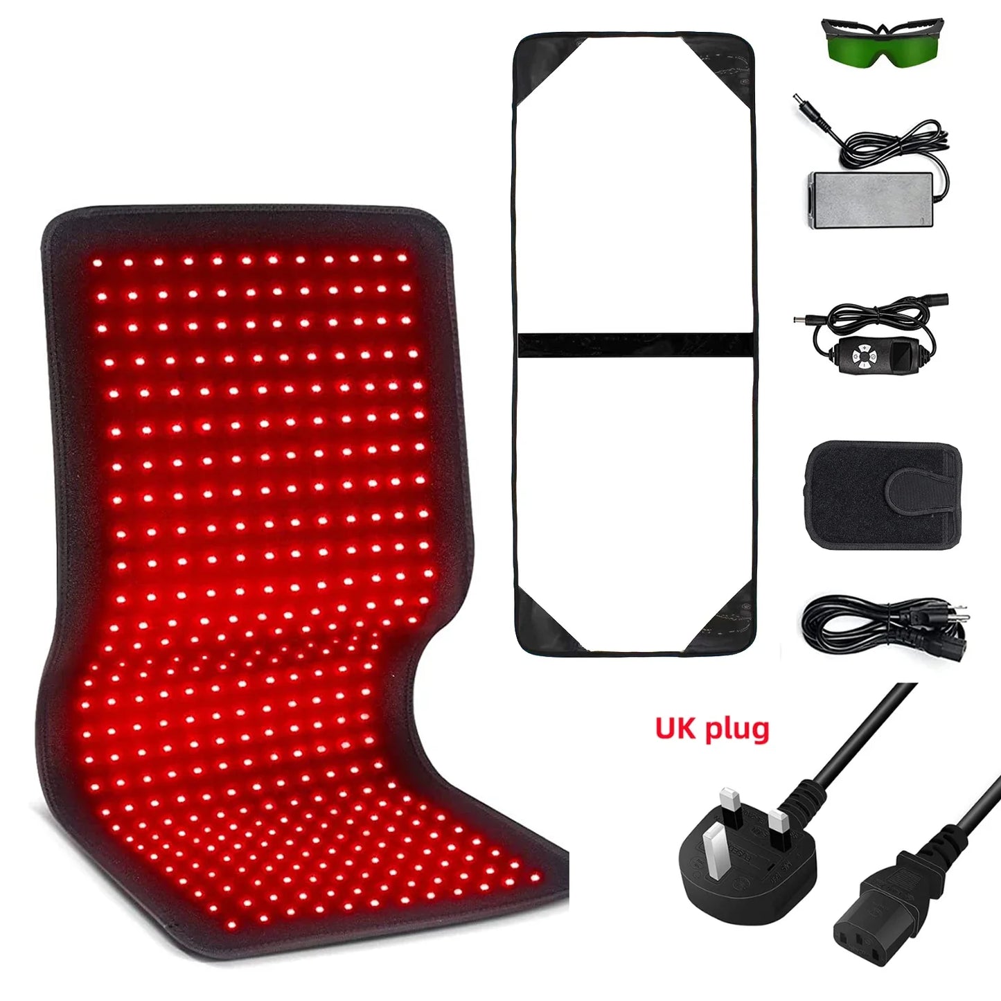 Red&Infrared Therapy Belt Body Wearable Wrap Large heating Pad LED Beauty Devices for Face and Body Shoulder Joint Muscle