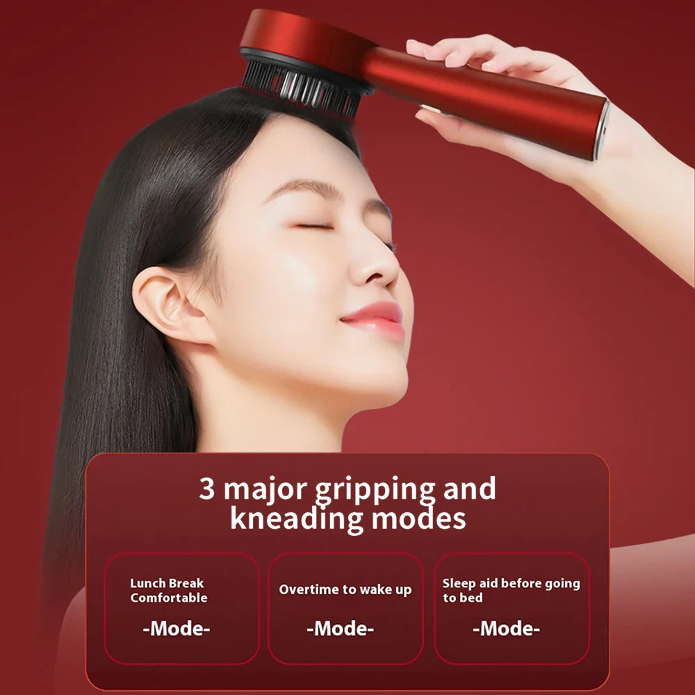 3 Modes Electric Vibration Massage Comb for Hair Growth & Scalp Care