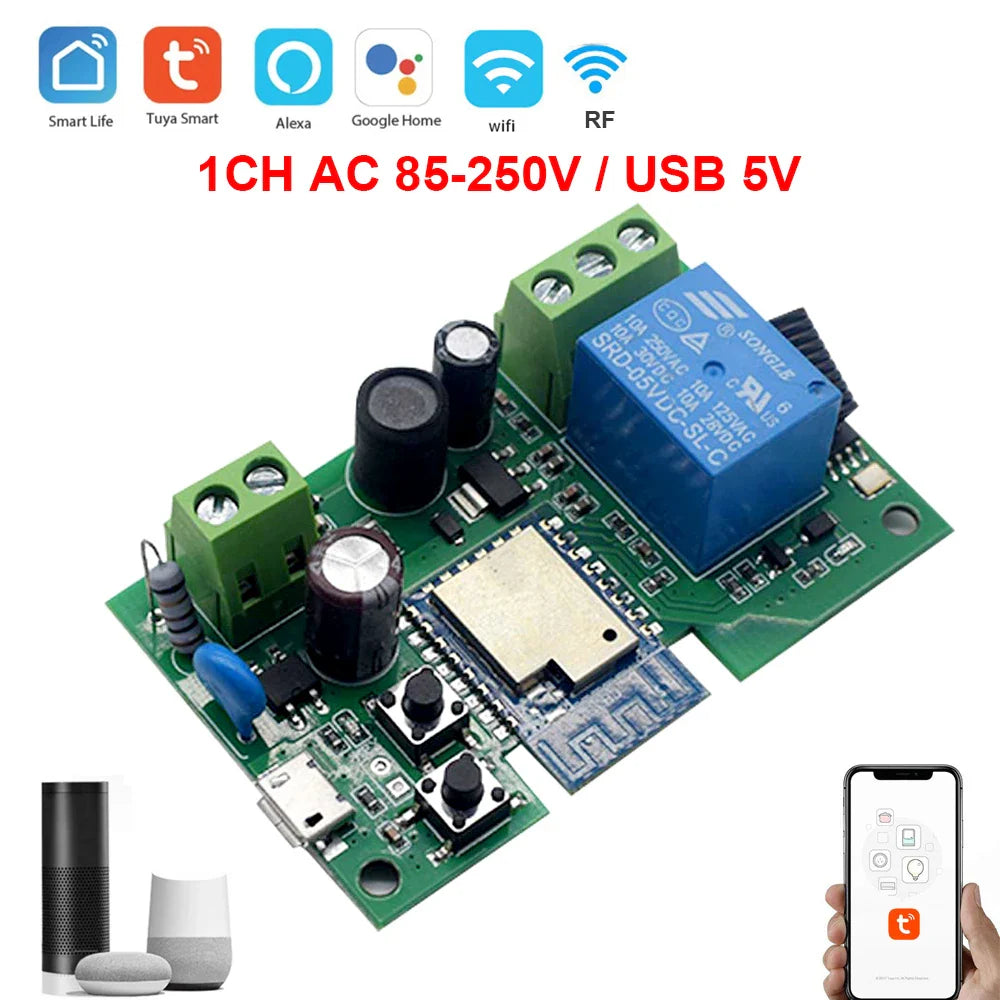 Tuya WIFI Smart Garage Door Switch - Remote Control, Alexa Compatible