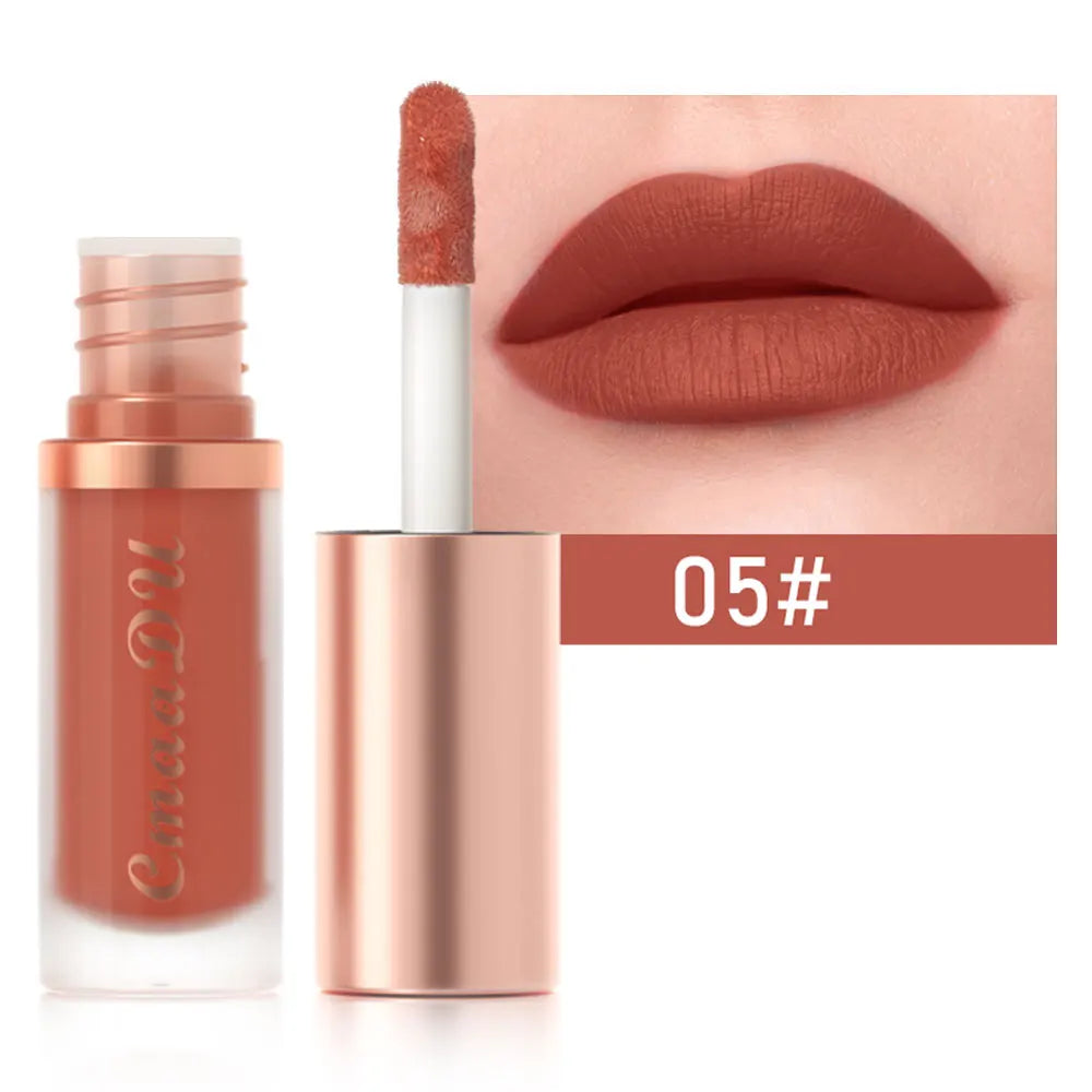 12 Color Long Lasting Velvet Matte Lip Gloss | Waterproof & Nonstick
