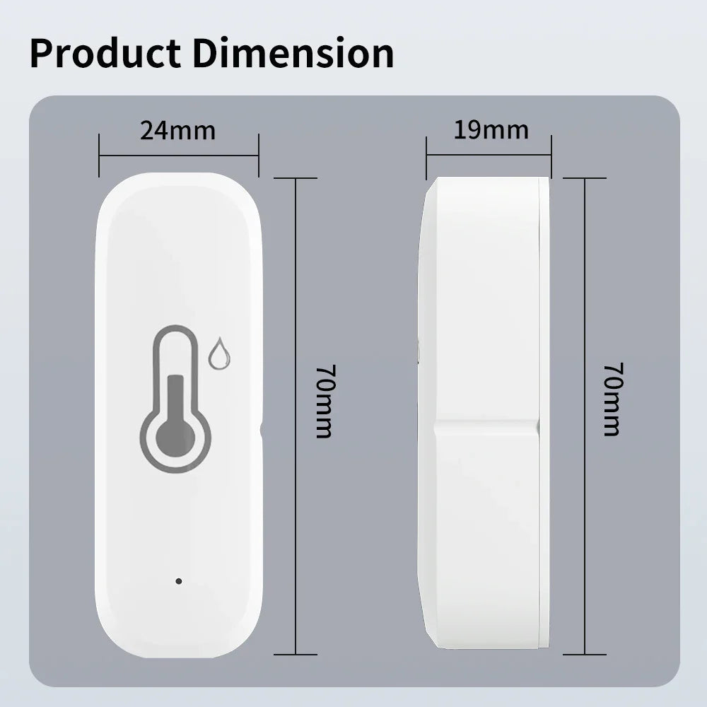 TNCE Tuya WiFi/ZigBee Temperature And Humidity Sensor APP Remote Indoor Thermometer For Home Work With Alexa Google Home