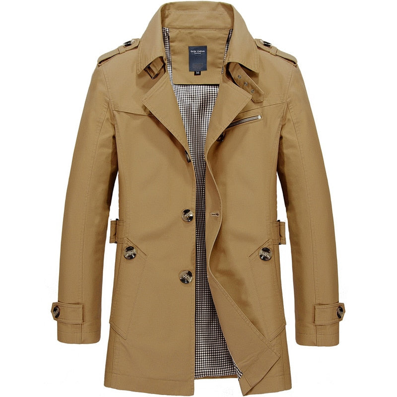 Veste longue coupe-vent pour homme - Livraison offerte