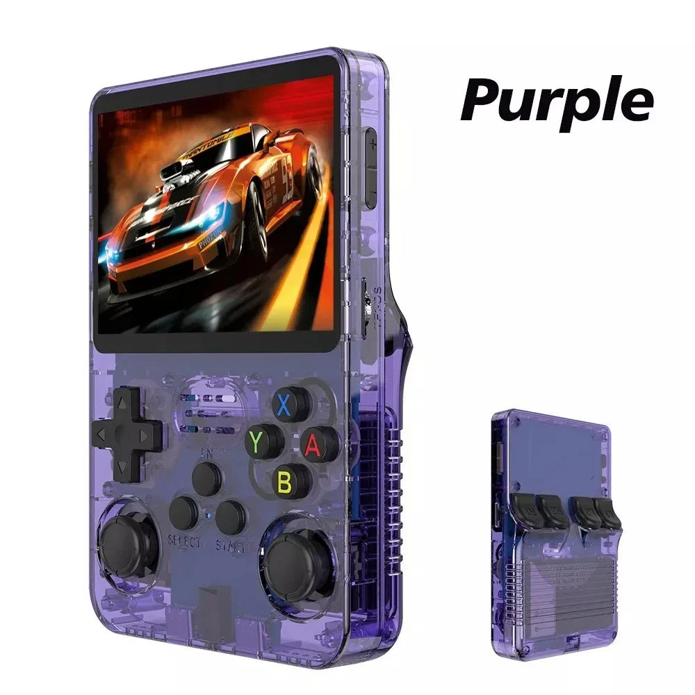 R36S Retro Handheld Video Game Console - 3.5" IPS Screen, 128GB Storage