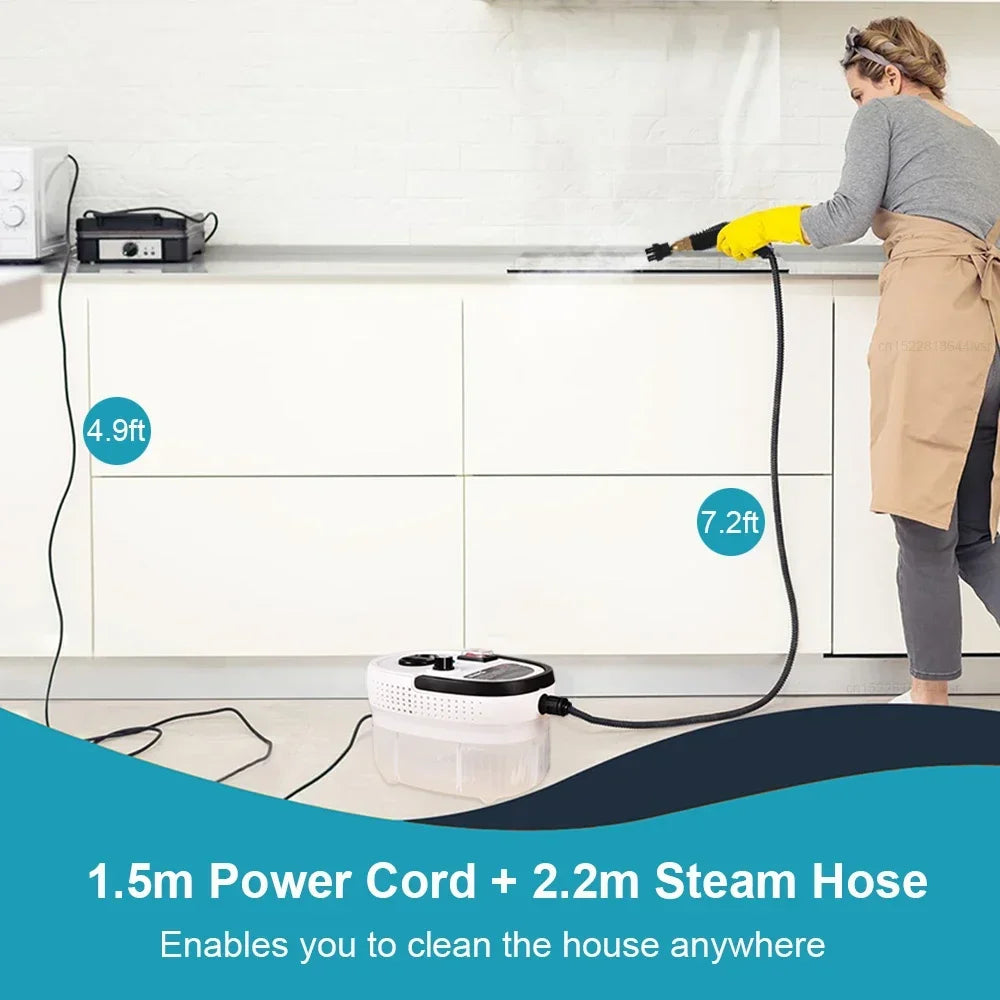 High-Pressure 2500W Steam Cleaner for Home & Car