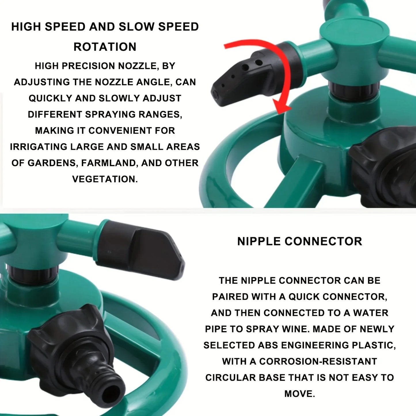 360° Auto Rotating Spray Nozzle