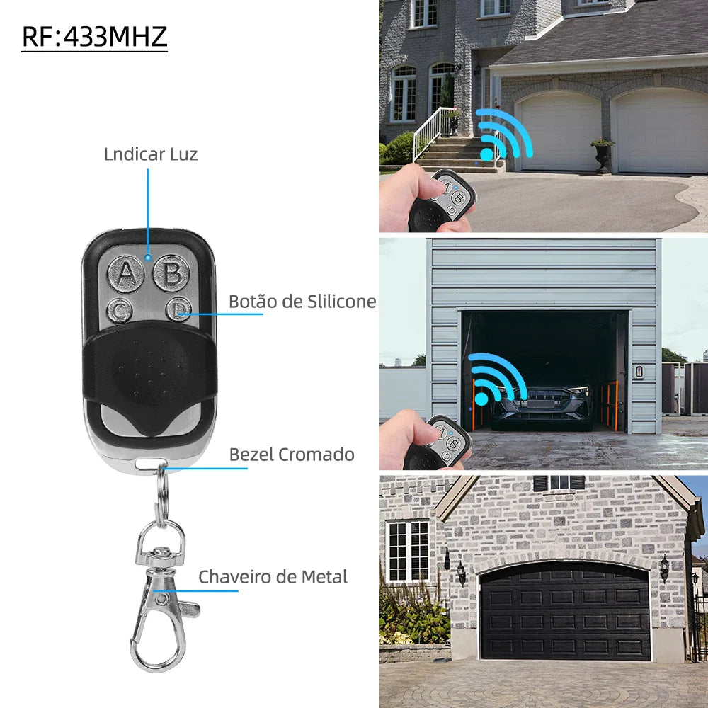 Universal 433MHz Remote Control Duplicator for Garage Doors & Gates