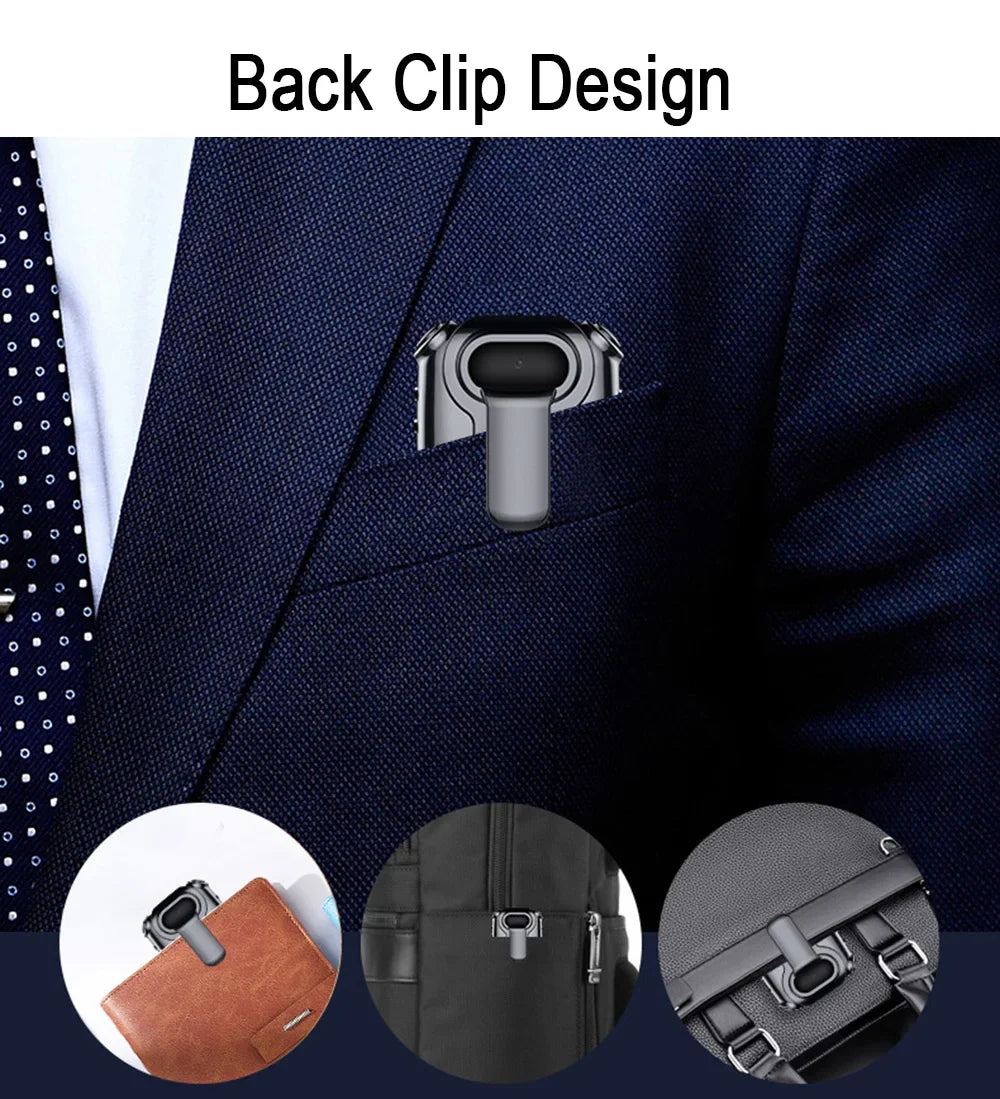 V9 Mini Clip Necklace Camera 1080P with Display & Audio Recording
