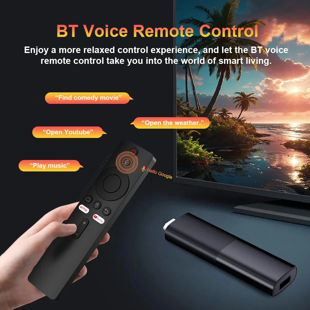 Velec Smart TV Stick Android 12 | 8K Streaming | Voice Remote