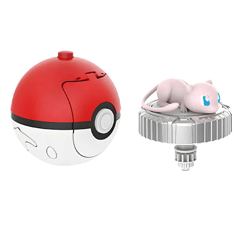 Pokemon Spinning Top Ball Toy Action Figure - Pikachu, Charmander, Squirtle, Mew, Eevee