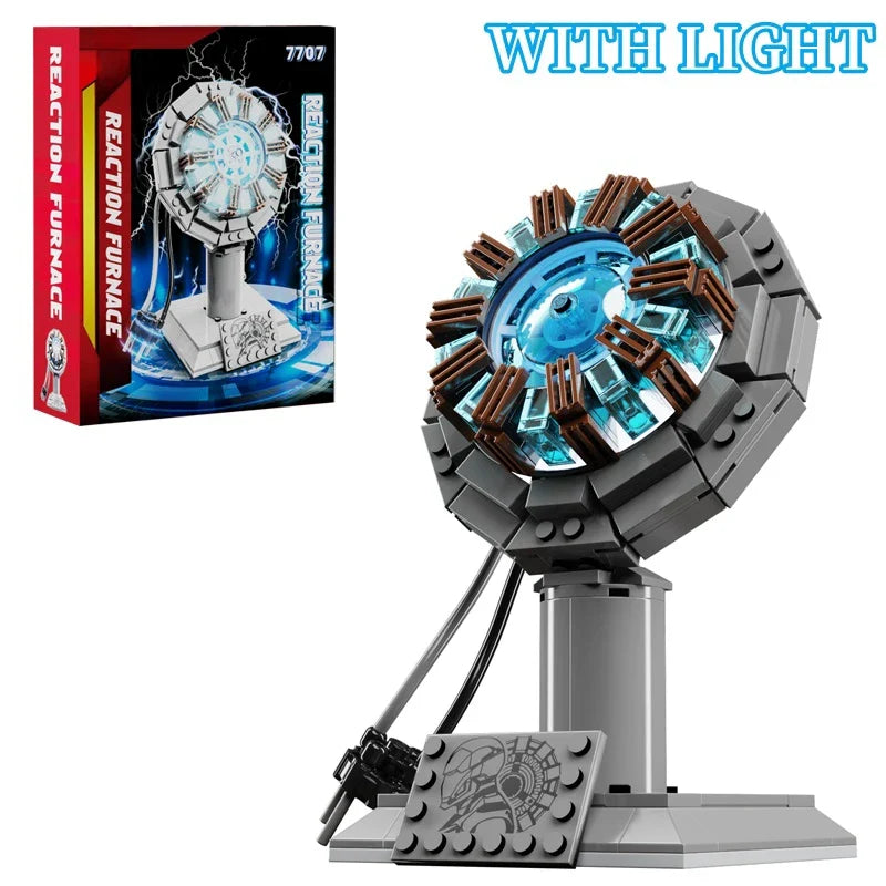 Build Your Own Iron Robot Mecha Man - Nuclear Reactor Light-Up Building Blocks | Perfect Gifts for Kids