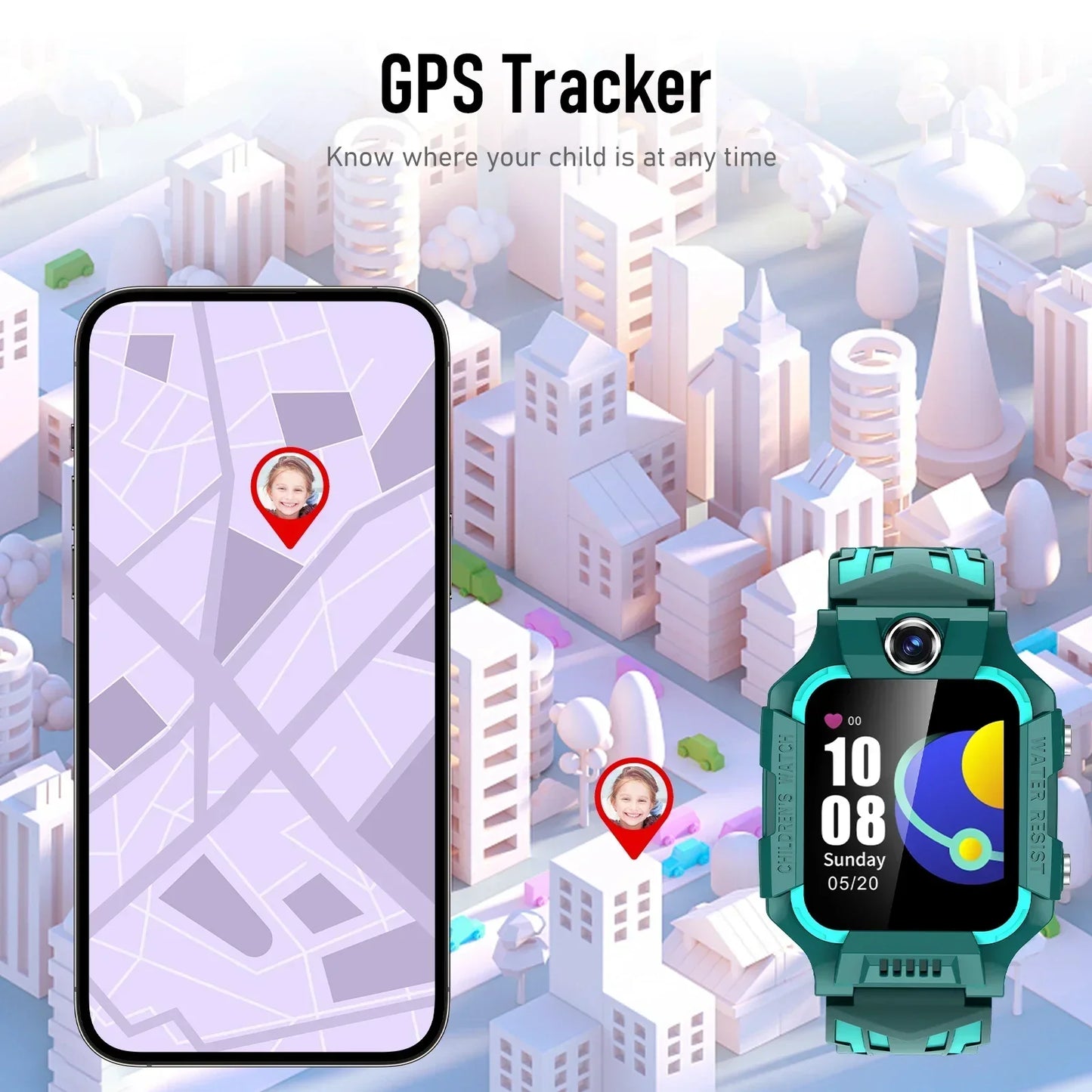 4G Kids Smart Watch with GPS & Video Call | IP67 Waterproof Tracker