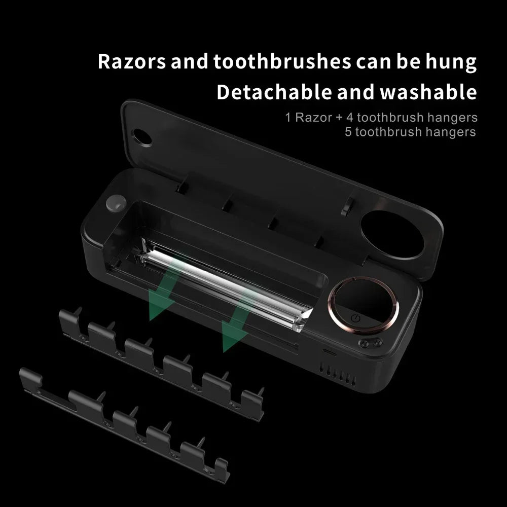 Xiaomi UV Toothbrush Holder Sterilizer with LED Display - Wall-Mount, Rechargeable