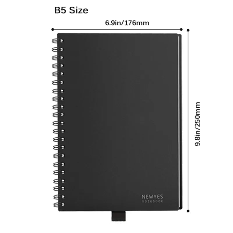 Reusable Notebook with Cloud Storage - Erasable, Waterproof, Smart Diary in A4/A5/A6