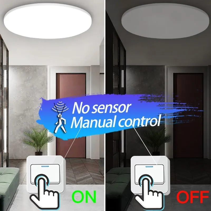 Smart LED Ceiling Light with Motion Sensor for Home & More