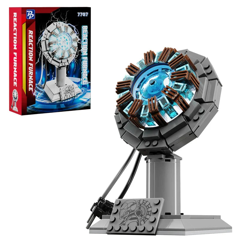 Build Your Own Iron Robot Mecha Man - Nuclear Reactor Light-Up Building Blocks | Perfect Gifts for Kids