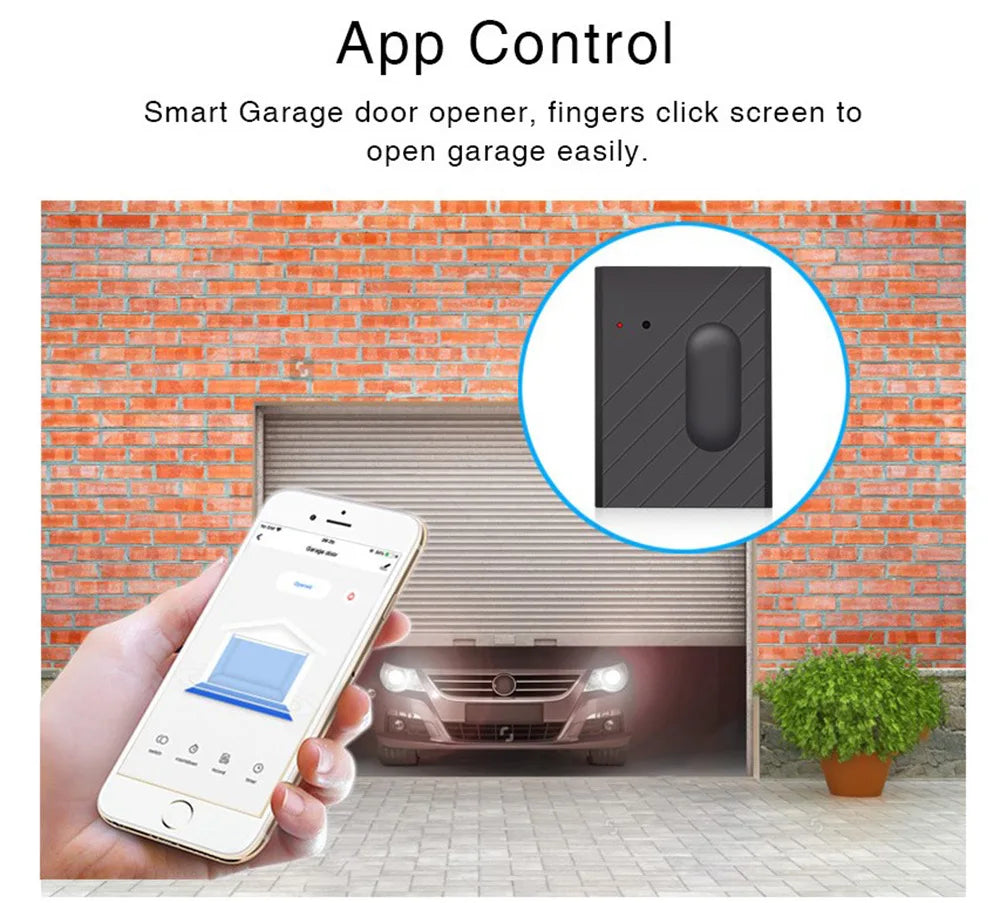 WiFi Garage Door Controller with Alexa & Google Home Compatibility