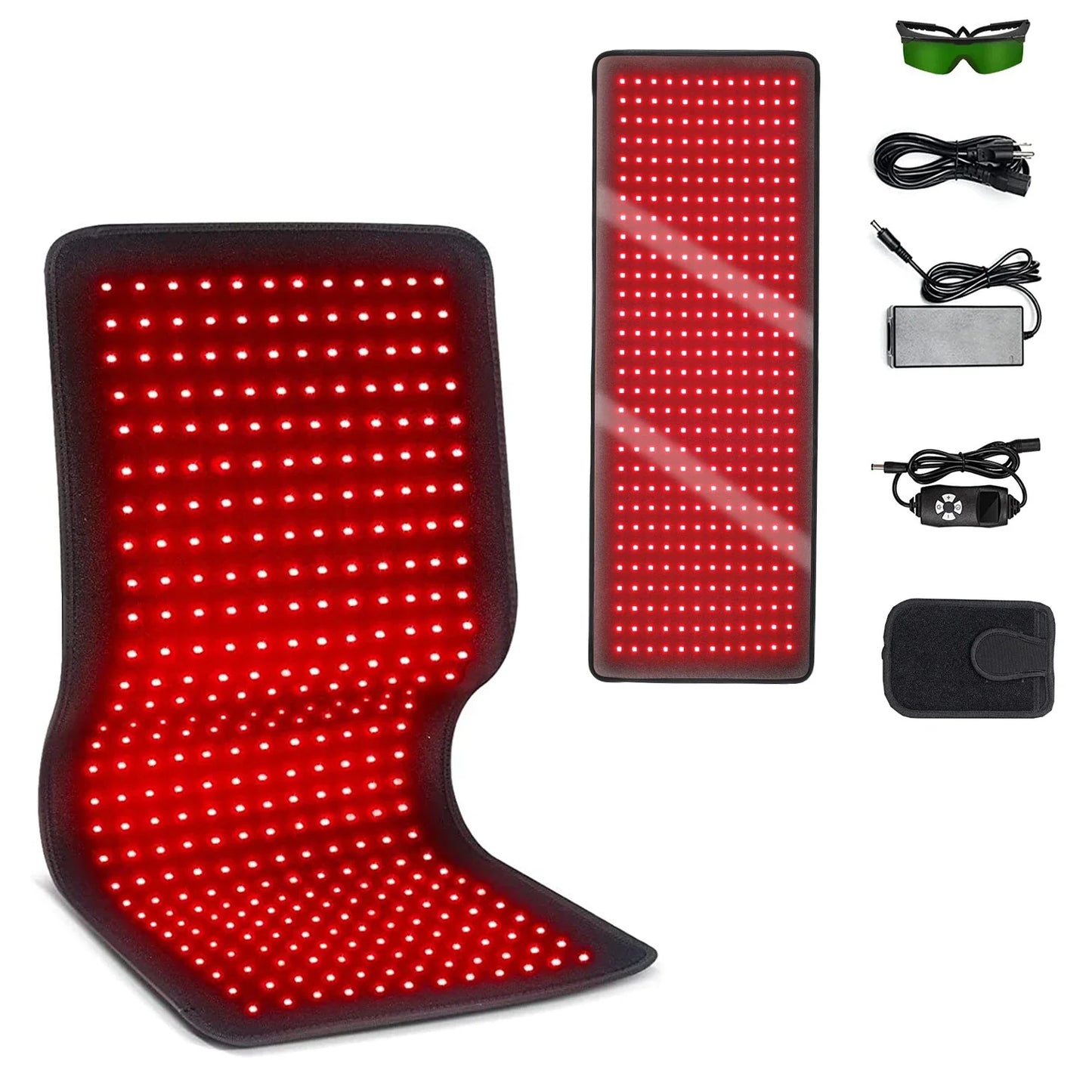 Red&Infrared Therapy Belt Body Wearable Wrap Large heating Pad LED Beauty Devices for Face and Body Shoulder Joint Muscle