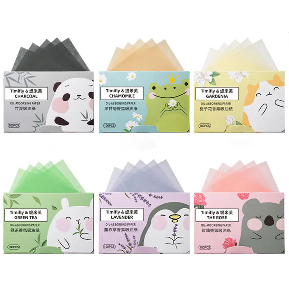 Face Oil Absorbing Paper - 100 Sheets for Oil Control & Cleansing
