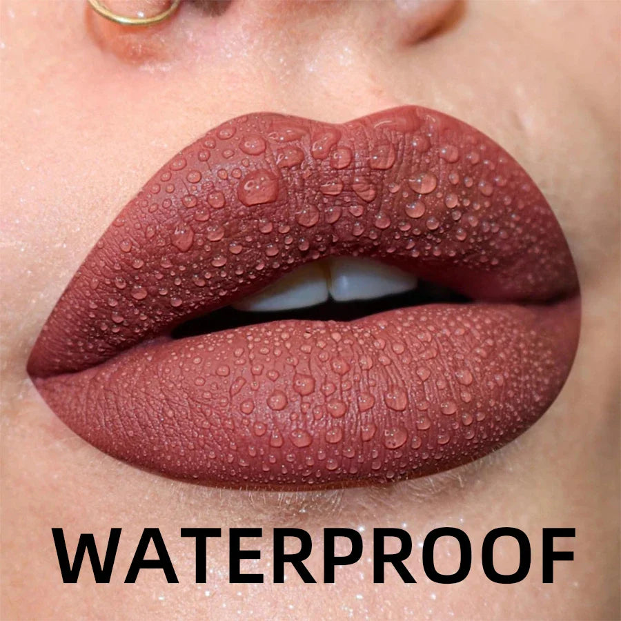 19 Colors Matte Velvet Lip Gloss - Waterproof, Long-lasting & Hydrating