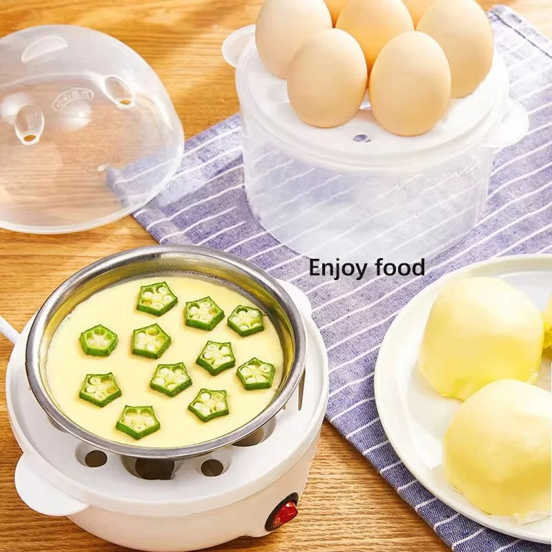 220V Multifunctional Electric Egg Boiler | Double Layer Egg Cooker & Steamer