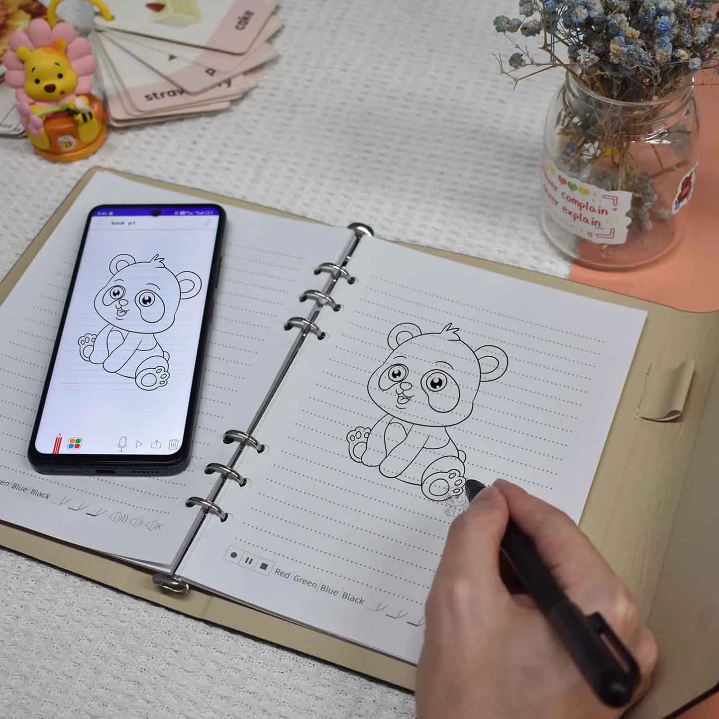Digital Pen Smart Writing Set with Smartpen, Reusable Tablet & A5 Notebook