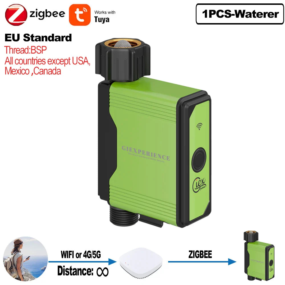 ZIGBEE WIFI Garden Watering Timer with Smart Sprinkler System - TUYA Compatible
