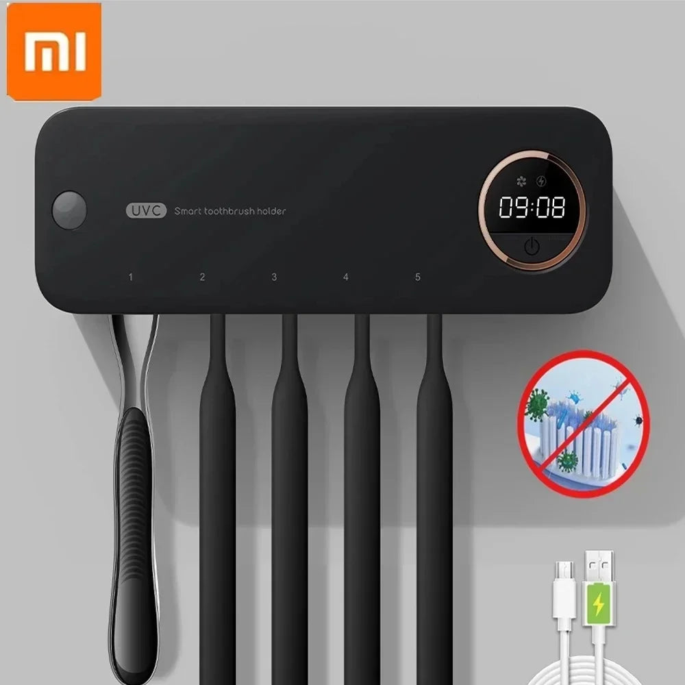 Xiaomi UV Toothbrush Holder Sterilizer with LED Display - Wall-Mount, Rechargeable