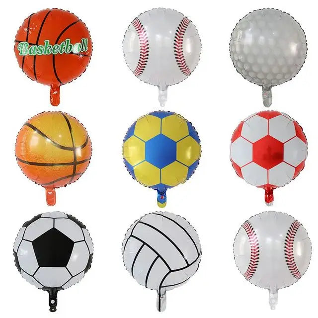 18-Inch Football Foil Balloons - Perfect Birthday Party Decorations