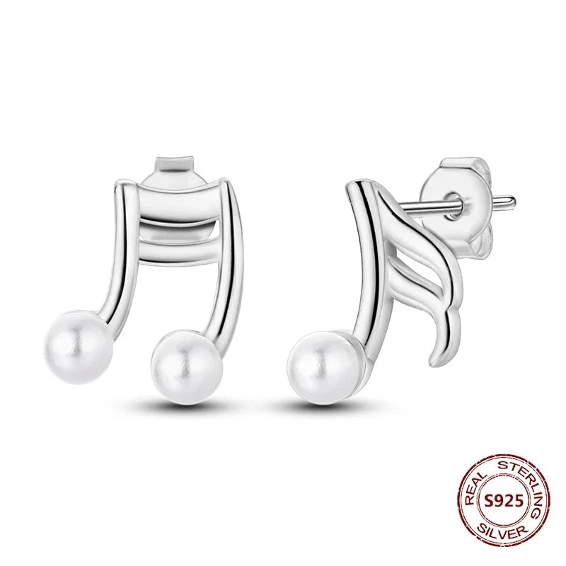 Elegant 925 Sterling Silver Dog Earrings with Zircon and Animal Designs for Women